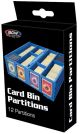 BCW Card Bin Partitions Blau (12 Stück)