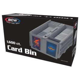 BCW 1600 Card Bin - Sammelkarten-Aufbewahrungsbox Grau