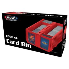 BCW 1600 Card Bin - Sammelkarten-Aufbewahrungsbox Rot