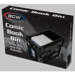 BCW Short Comic Book Bin Black