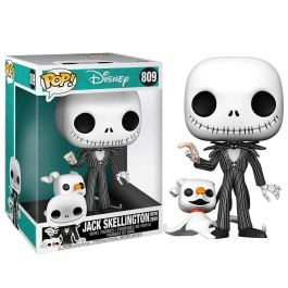 POP! Jack Skellington mit Zero Figur - Nightmare Before XMas 25cm (Glow)