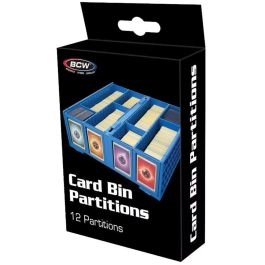 BCW Card Bin Partitions Blau (12 Stück)