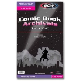 BCW Mylar Silver Comic Book Bags 2-MIL (50 Stück)