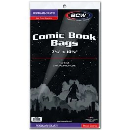 BCW Silver Thick Comic Book Bags (100 Hüllen)