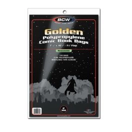 BCW Resealable Golden Comic Book Bags (100 Hüllen)